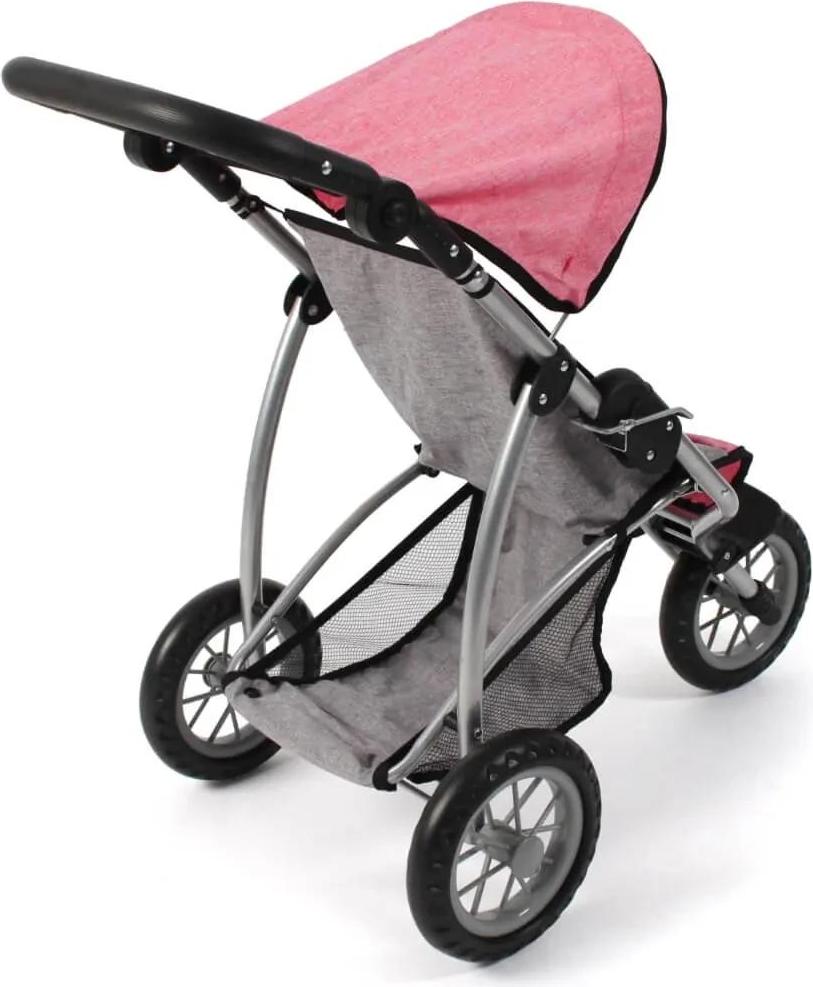 Bayer Chic 2000 Yolo Poussette de poupée combinée 2 en 1 pour Enfants de 4 à 8 Ans, mélange Anthracite/Rose