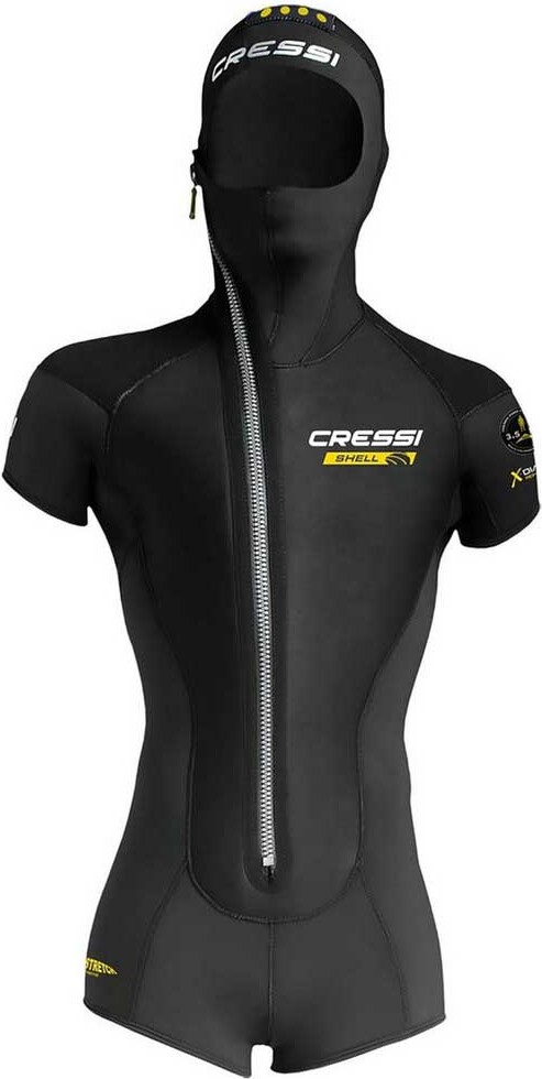 Cressi Shell 3.5-5 Mm Freitauchjacke Schwarz S Schwarz S CLS 562002