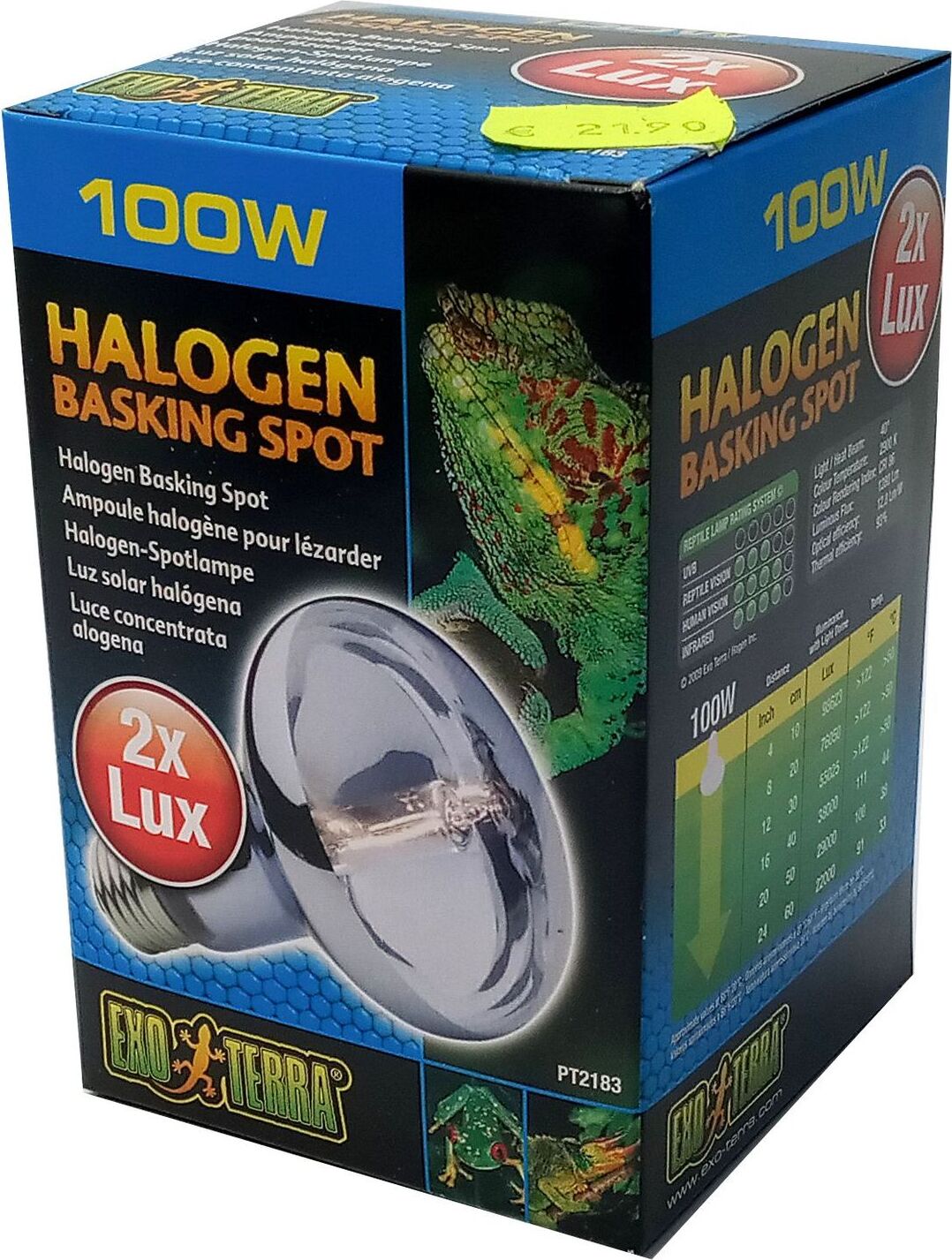 Hagen Exo Terra Halogen Basking Spot, Spotlampe für Terrarium E27 SM100