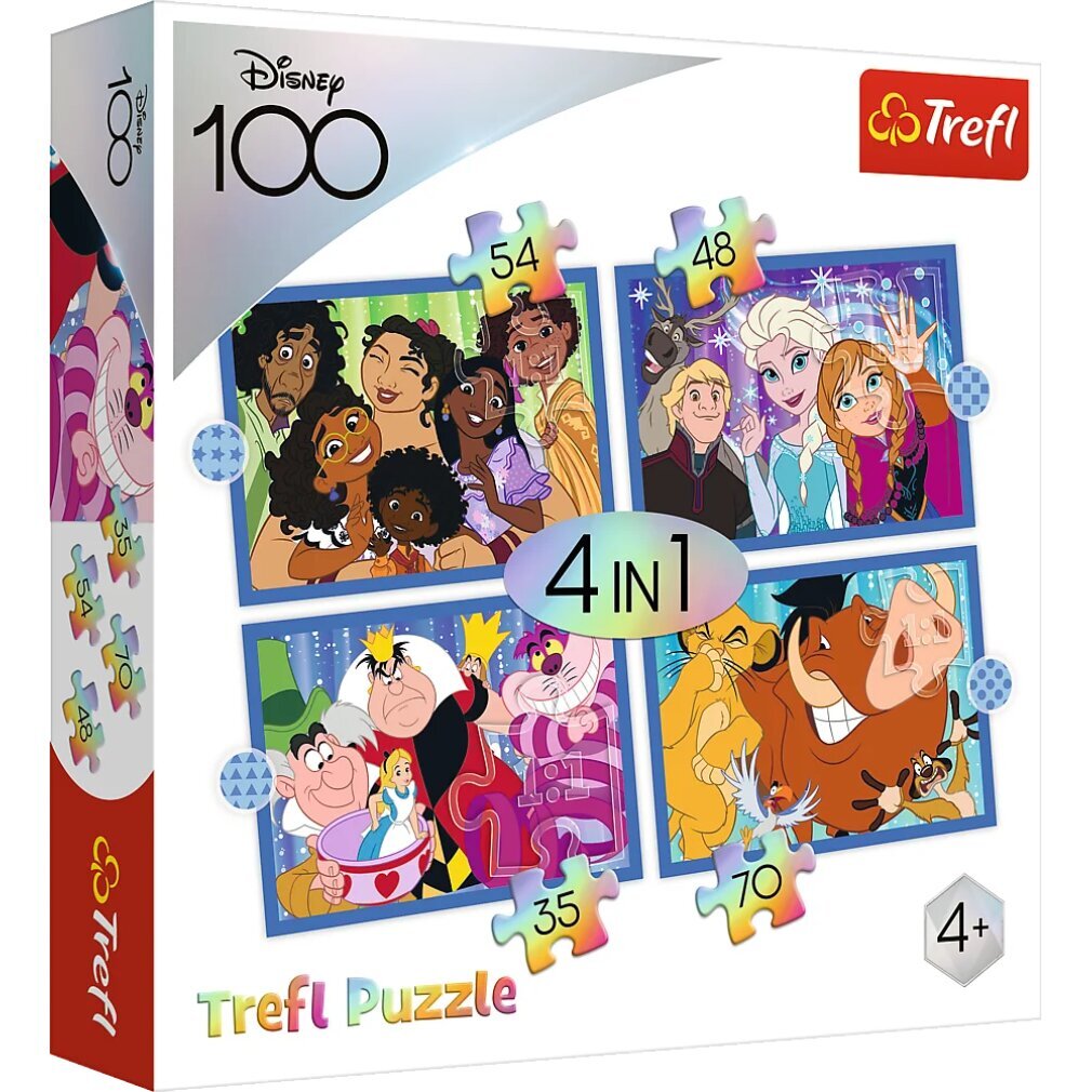 TREFL Puzzle Disney 100 Jahre: Disney's Happy World 4in1 (35,48,54,70 Teile) 31534618