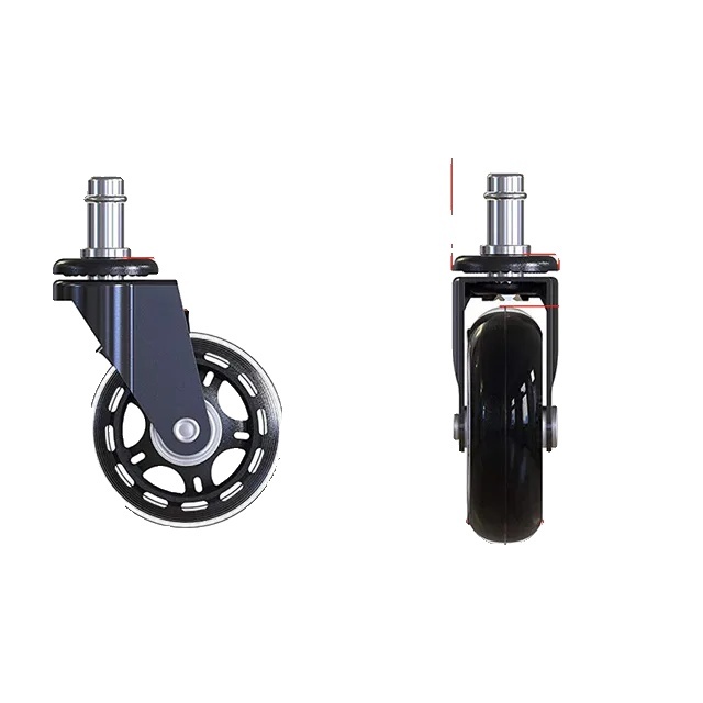 OEM Bürostuhlrollen, universelle Passform, weiche Rolloberfläche, 3 Zoll-a, Stammdurchmesser 11mm 2265