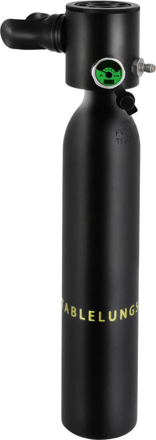 StarTech Mini Tauchflasche - Tragbare Scuba-Ersatzluftflasche - Komprimierte Luft 100 l - Nutzungszeit 5–10 Min - Aluminiumlegierung & Silikon - Schwarz