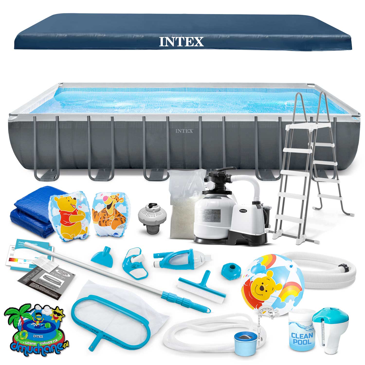 INTEX Frame Pool 732 x 366 x 132 cm - 21 in 1 Gartenpool