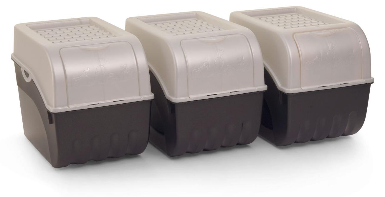 Novaliv 3x Groß 9l perlmut Kartoffel Kartoffelbox Kartoffelkiste Kartoffellager Kartoffelkopf Kartoffelsack