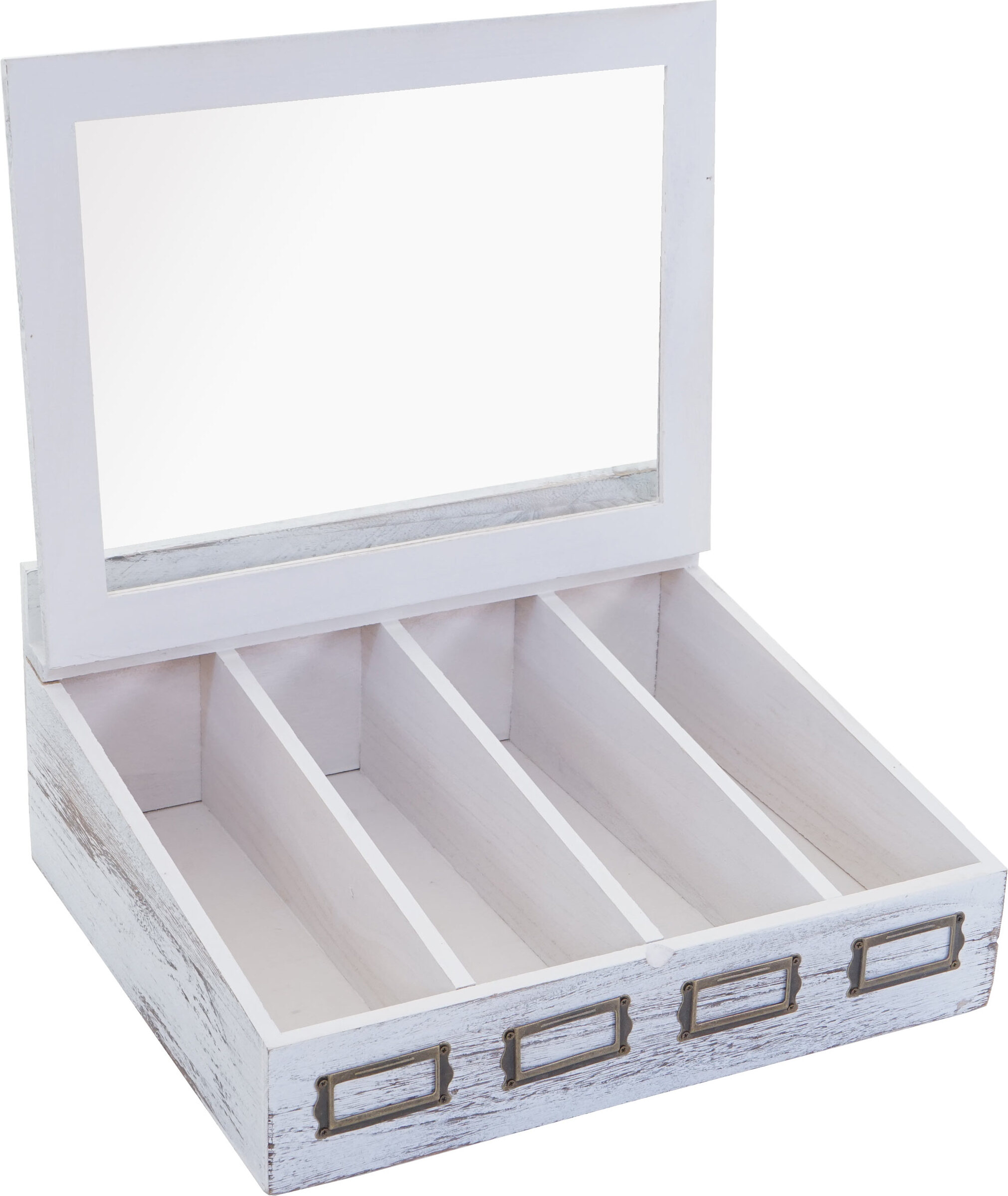 Boite De Rangement Mendler &Eacute;crin &agrave; Couvert HWC-C25 Paulownia 17x37x33cm