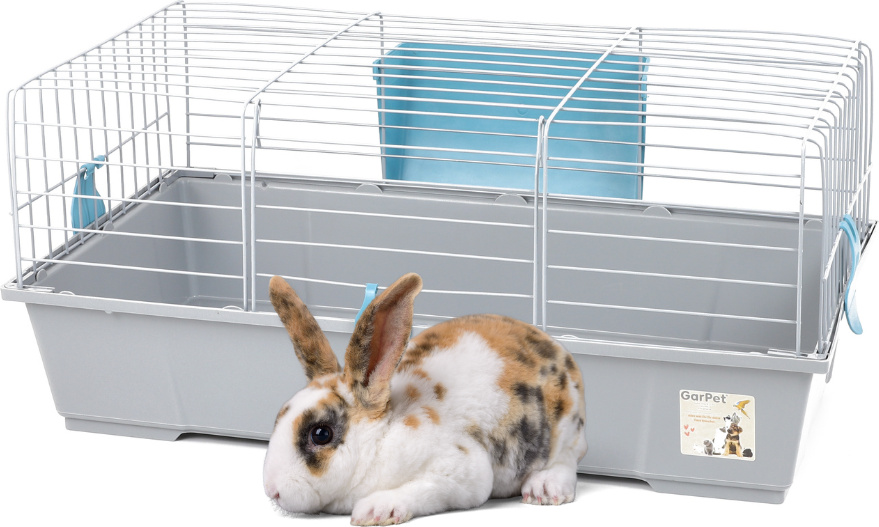 GarPet Kaninchenkäfig 70 Meerschweinchen Hasen Kaninchen Zubehör Hasenkäfig Kleintierkäfig Meerschweinchen Käfig Kaninchenstall Innen Hasenstall 001934b