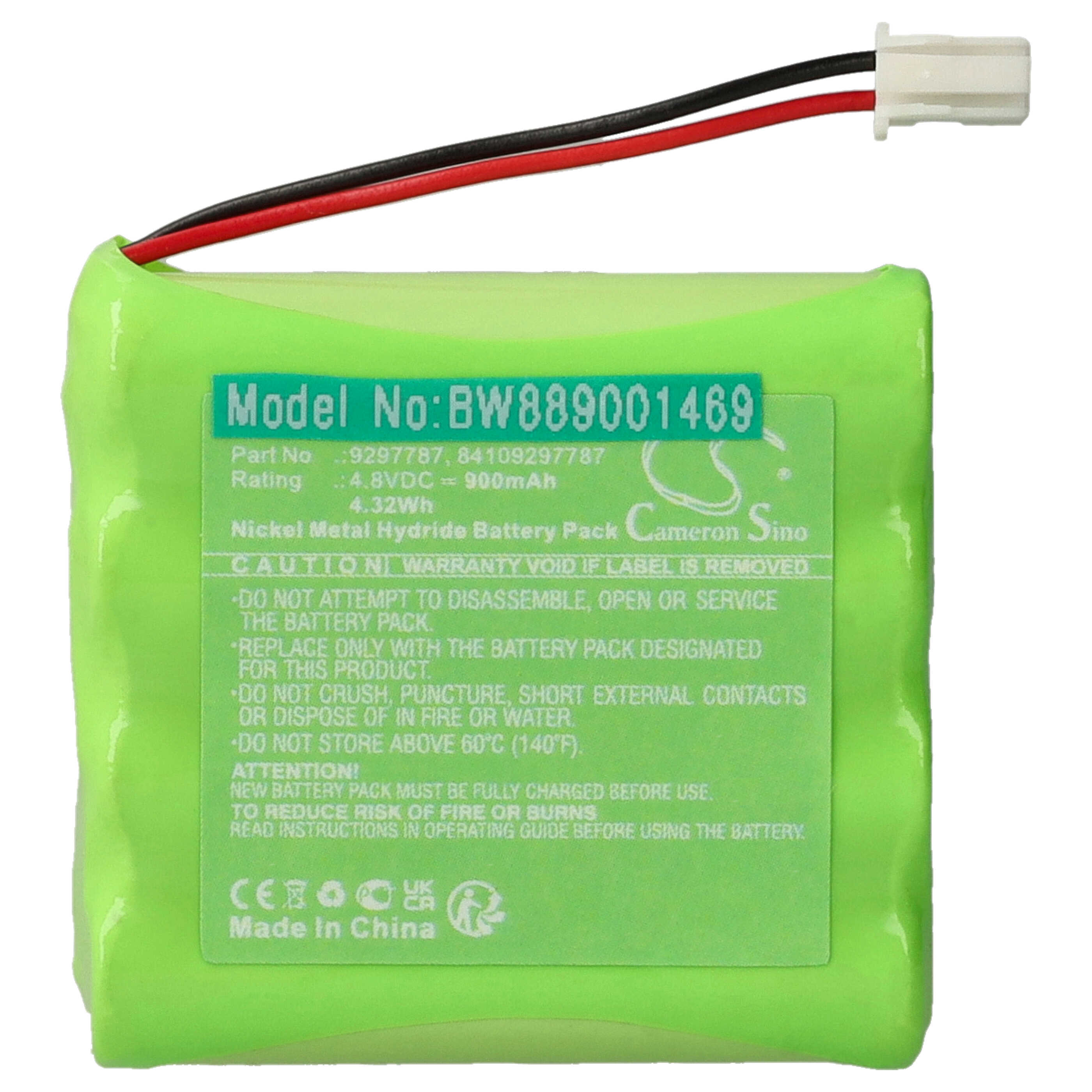 vhbw Akku kompatibel mit BMW I01 i3 IB3, G29 Z4 sDrive30i B46 2.0L, G29 Z4 sDrive M40i B58 3.0L, I12 i8 B38 1.5L Notrufsender (900 mAh, 4,8 V, NiMH) 180024589-50
