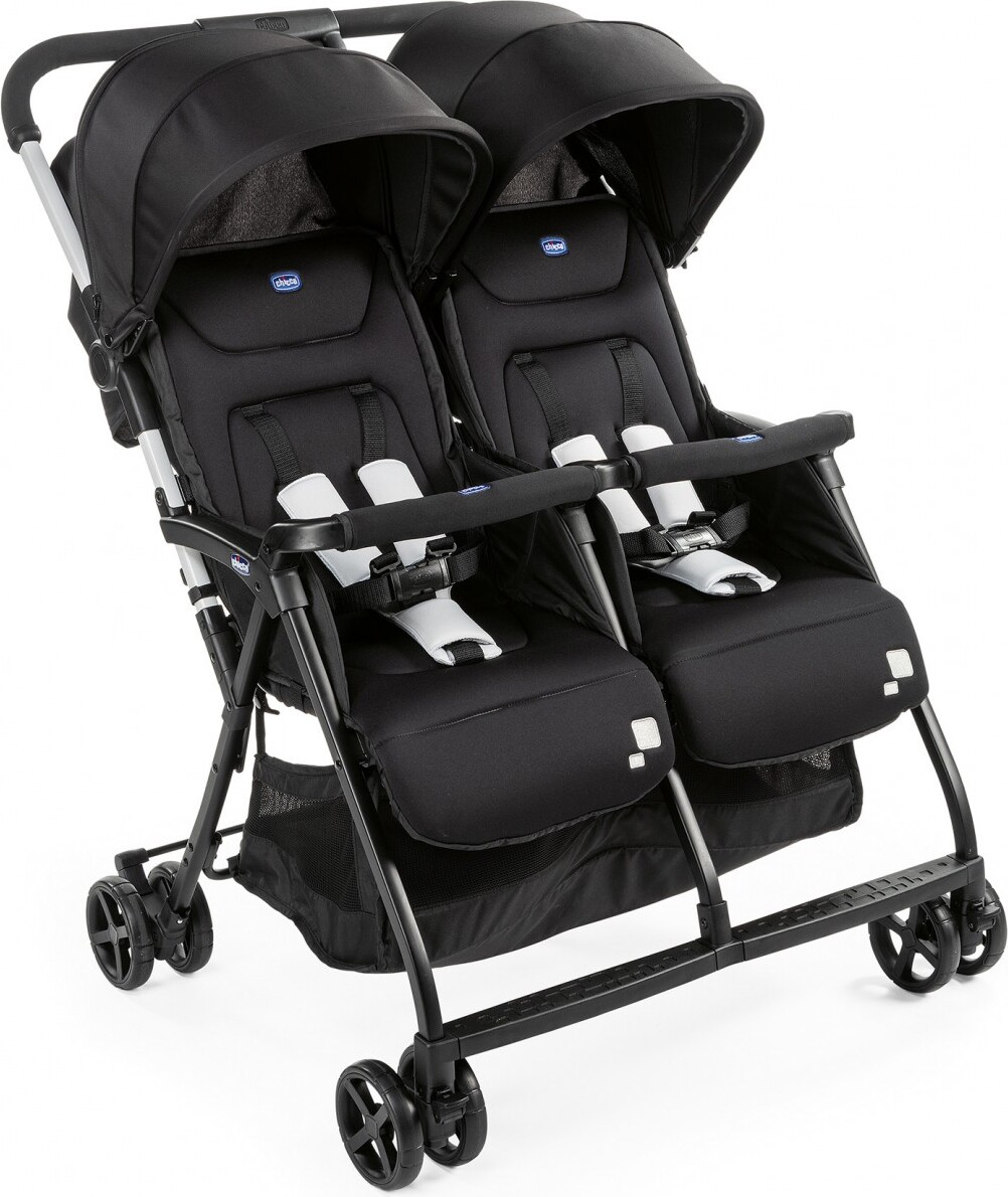 Artsana Chicco Zwillingsbuggy Ohlala' TwinUltraleichter Zwillingswagen Mit Kompakten Faltmaß, Inkl. Regenschutz, Einhängekorb, Gurtpolstern 07079279410000