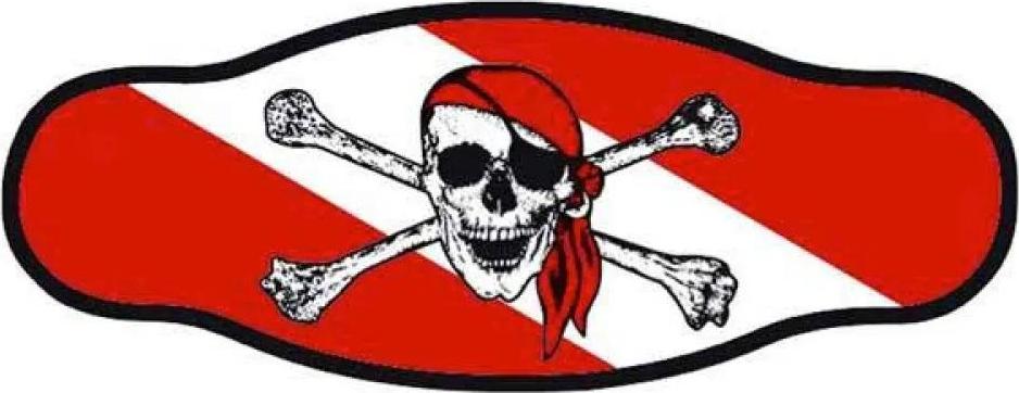 Best Divers Velcro Tape Tauchmaske Neoprenband Rot,Weiß Rot,Weiß One Size IN/SDFL-V