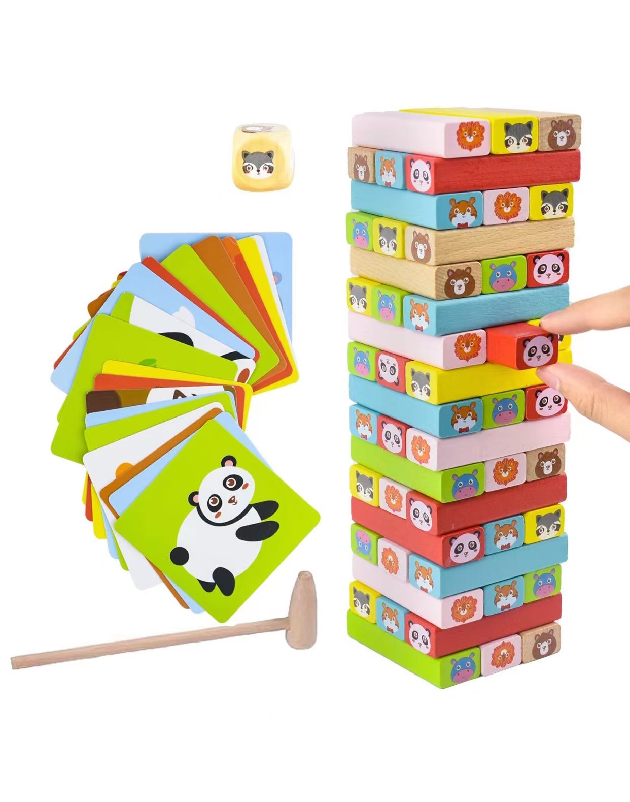 Janod Wimmelpuzzle „Der Garten“ – Pädagogisches Holzspiel Ab 24 Monaten, Mit Suchspiel & Drehringen