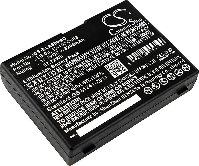TECHTEK Akku Kompatibel mit [Biolight] A5, A6, A8, E70, F90, Q3, V6, für [Bolate] A5, A6, A8, Q3, V6, für [Yonker] YK-810B, YK-810B Vital Signs Mon
