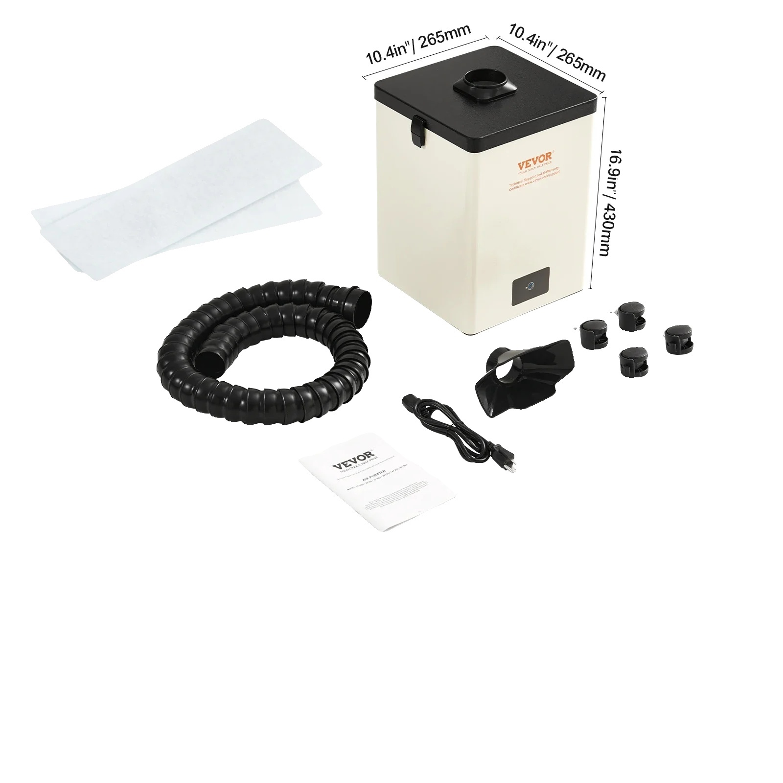 Odsávač pár, 3-stupňový filter, silný prietok vzduchu, 150 W