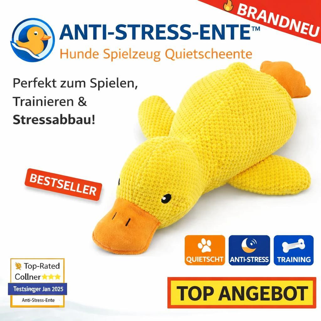 Hundespielzeug Anti Stress Ente  Unzerstrbares Kuscheltier Fr Aggressive  Kauer Gelb