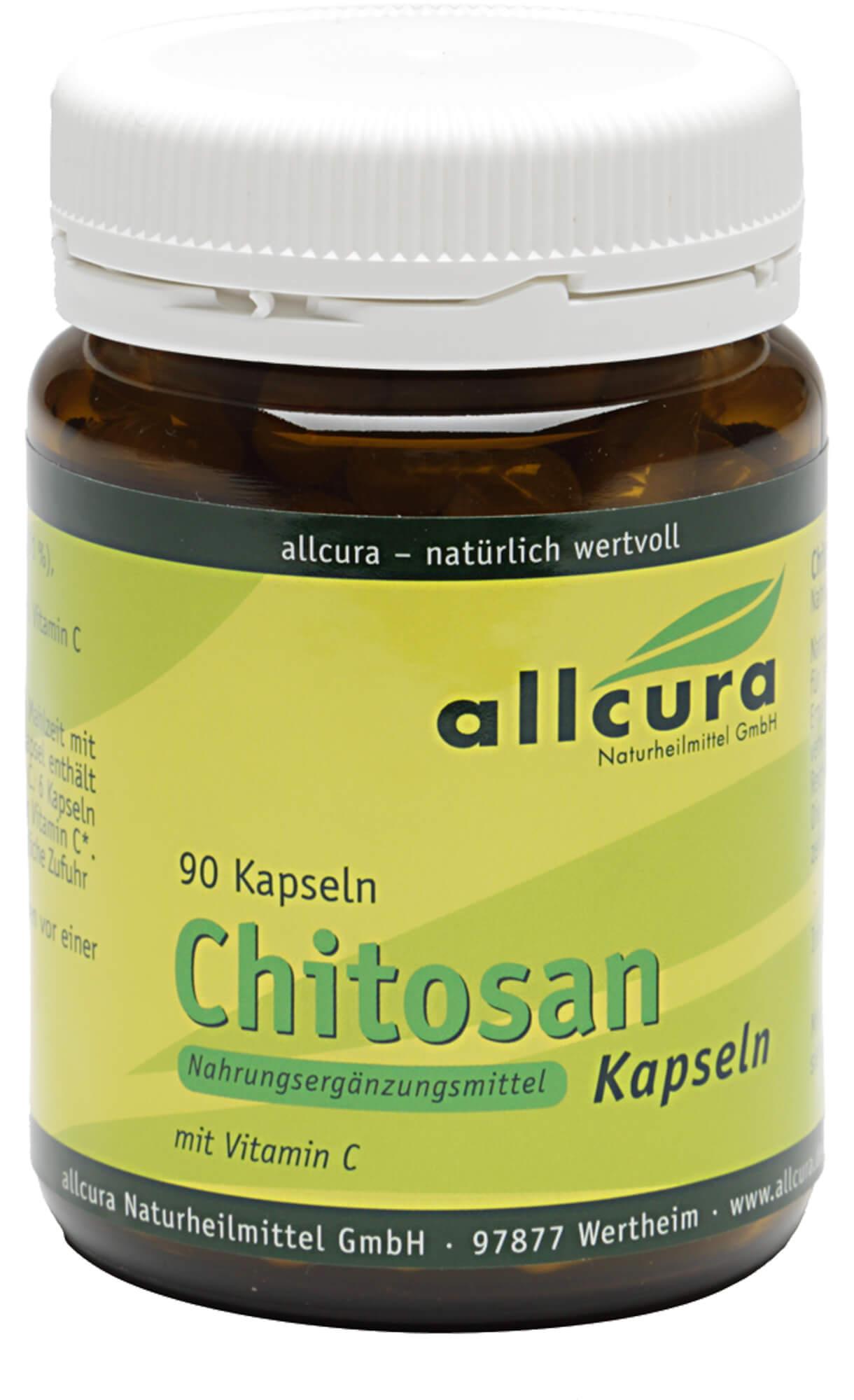 Allcura Chitosan Kapseln 480mg Chitosan, 90 St KAP 04020732