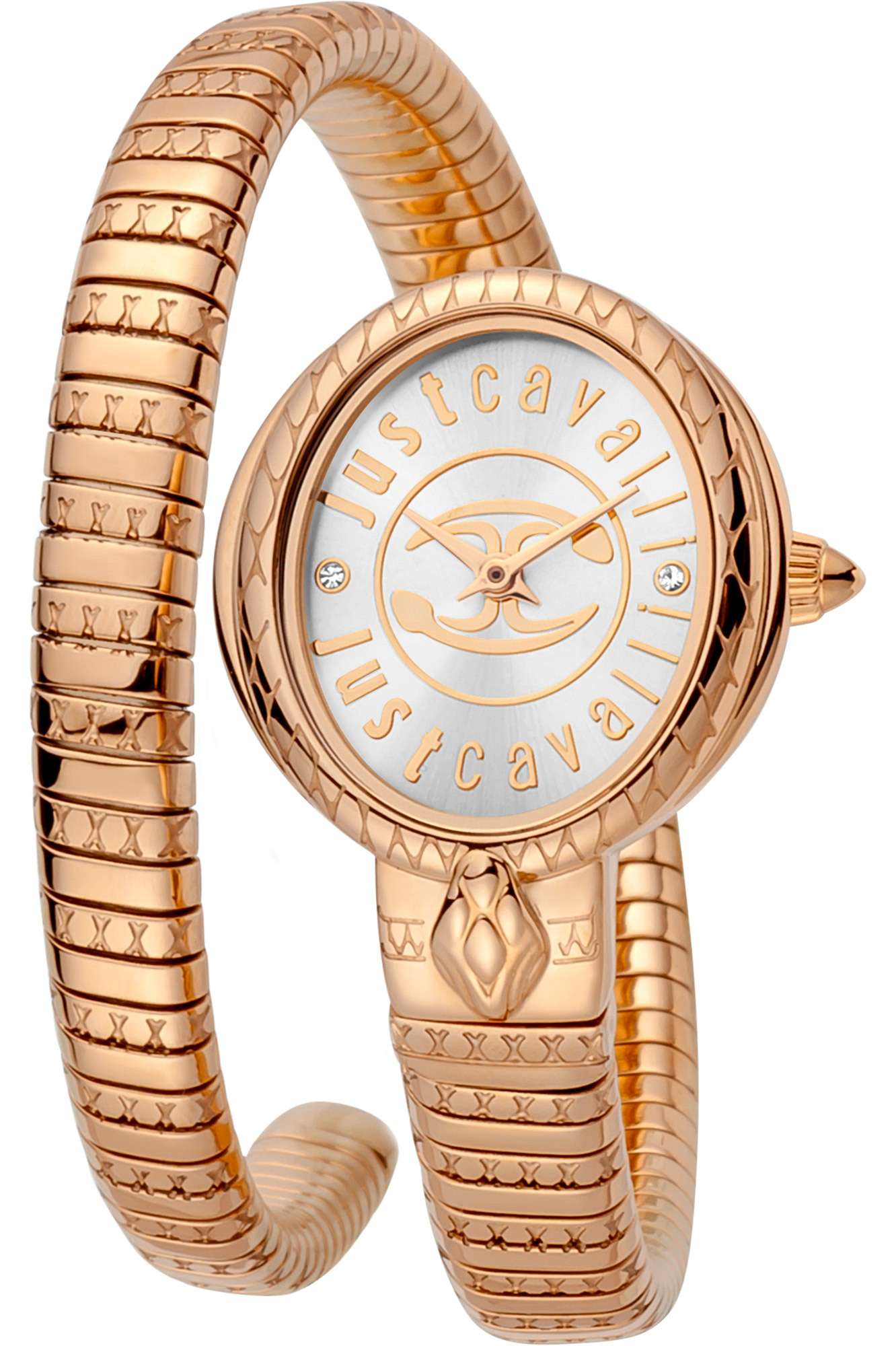 Just Cavalli JC1L152M0045 Glam Chic Snake silver rose gold dámske hodinky NEW