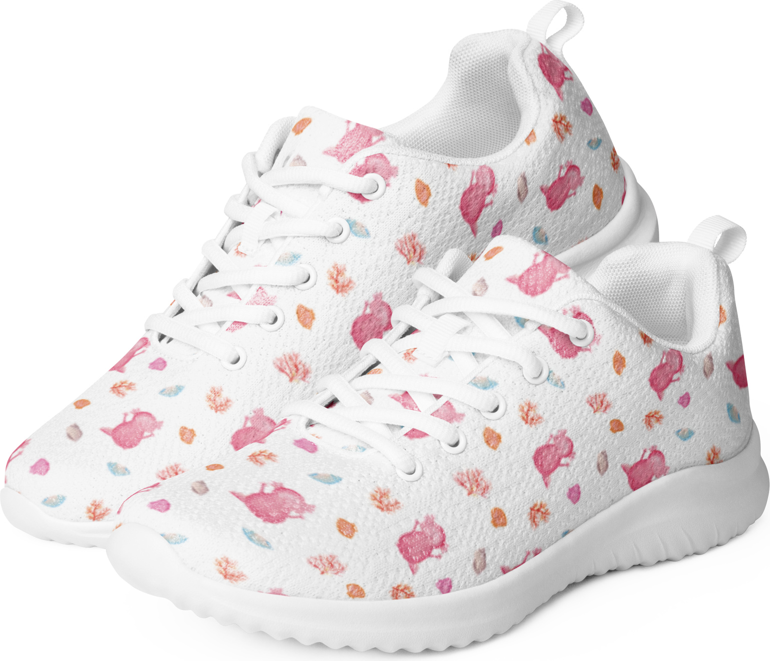 Mr. & Mrs. Panda Sneaker Damen Axolotl Hurra Größe 43 - Weiß - Geschenk, Schwarz, Spaß, Lurch, Bunt, Trainingsschuh, Schwanzlurch, Turnschuh PD-1631396-STANDARD