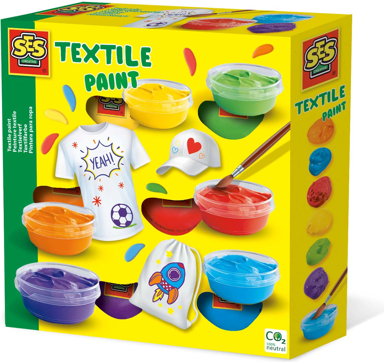 SES Creative Textilfarben, 6 Farben 00364