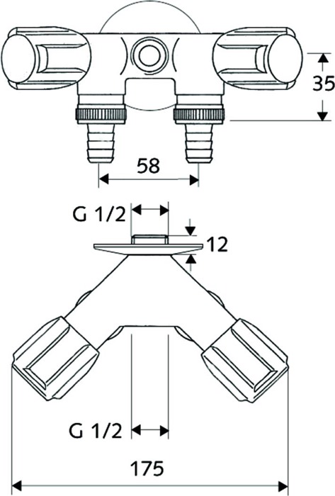 Schell 033680699 NA-Doppelventil COMFORT