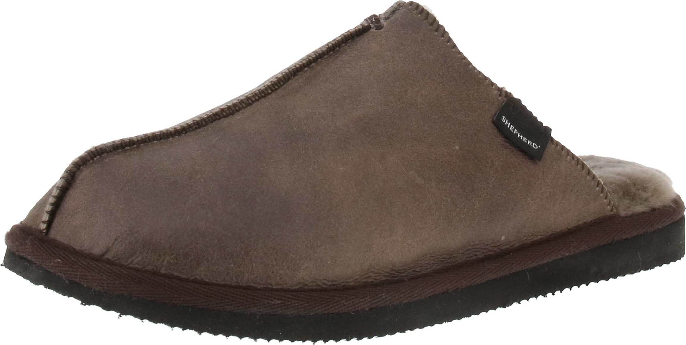 Shepherd LINA - Pantofole - stone oiled antique/grigio talpa