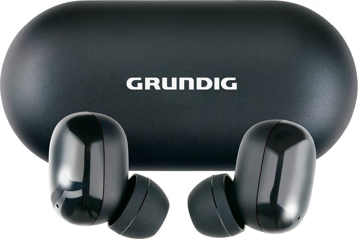 Grundig Bluetooth slúchadlá - In Ear Earbuds 200 mAh - Slúchadlá s dobou prehrávania 4 hodiny - Bezdrôtové slúchadlá pre hands-free telefonovanie - vrátane nabíjacieho puzdra USBC nabíjací kábel
