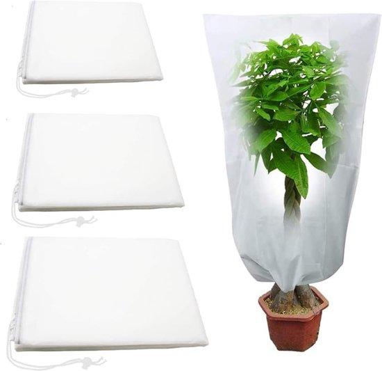 OEM 4 Stück Pflanzenschutzhüllen für den Winter mit Kordelzug, 120 × 80 cm, warme Pflanzenschutzhüllen, Pflanzenschutzbeutel für den Winter, Pflanzenschutzhüllen für den Garten, Pflanzenschutzjacke aus Vlies zum Schutz vor Frost, Insekten 2026