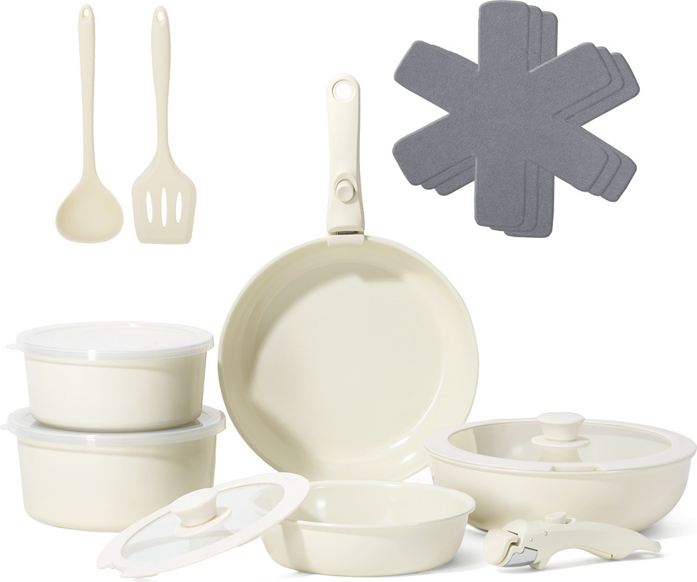 Sweiko Topfset,16-Teiliges Kochgeschirr-SetKeramik Topfset GYW-SC-LVset