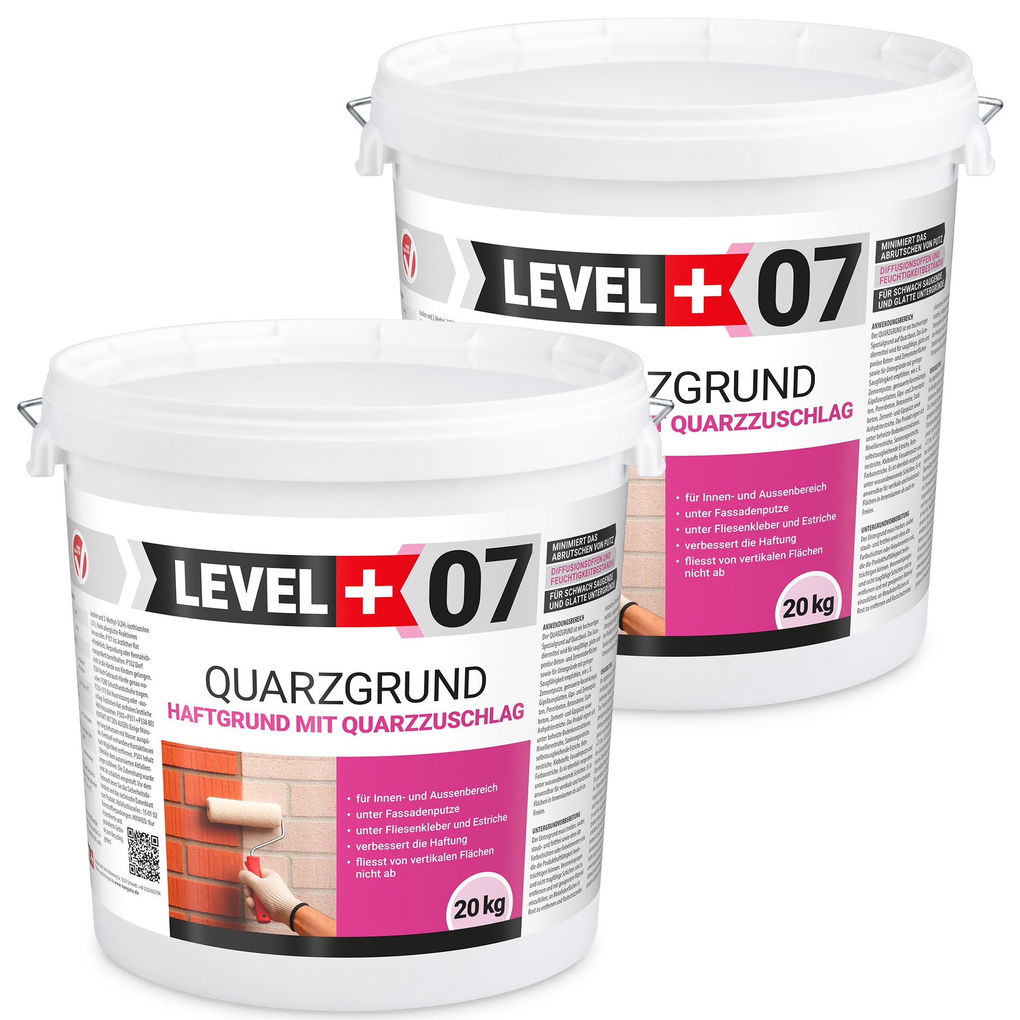 Hangato GmbH Haftgrund 40Kg Quarzgrund Putzgrund Weiß Grundierung Trenngrund Beton Holz L+07 RM07_40