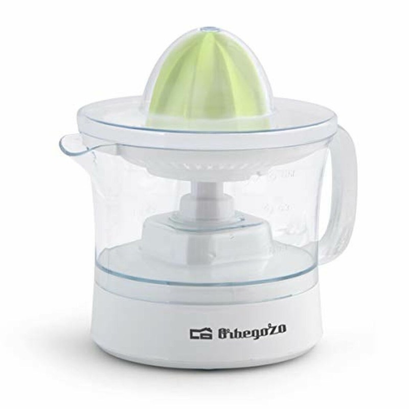Orbegozo EP 1510, Elektrische Tomatensaftpresse, Grün, Transparent, Weiß, 0,5 l, 25 W, 230 V, 50 Hz EP1510