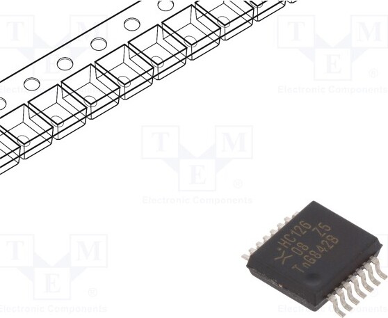 TNE 1x SMD 74HC126DB.118 , Sender, Treiber ,Leitungstreiber Kanäle: 4 _1GH_74HC126DB.118