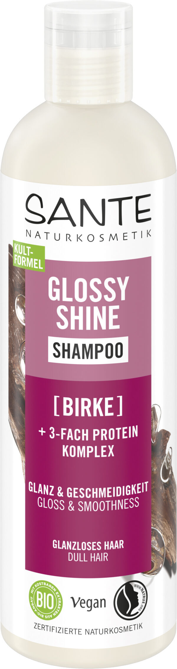LESKLÝ ŠAMPÓN PRE MATNÉ VLASY BREZA A EKO PROTEÍNOVÝ KOMPLEX 250 ml - SANTE