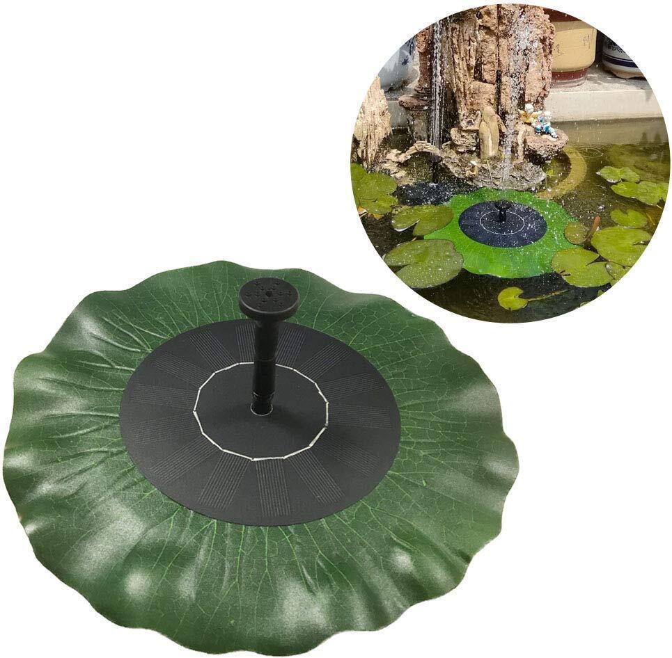 JNGLGO Fountain Solar 1.4W - Solárne čerpadlo pre záhradu, vtáčie kúpele, rybník, dekorácie vodných nádrží (lotosový list)