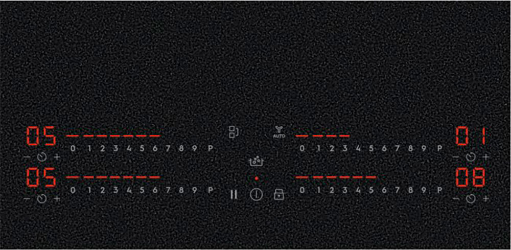 Electrolux Serie 700 EIS82453IZ, Čierna, Vstavaný, 80 cm, Indukčná varná doska so zónami, Sklokeramická, 4 zone(s)