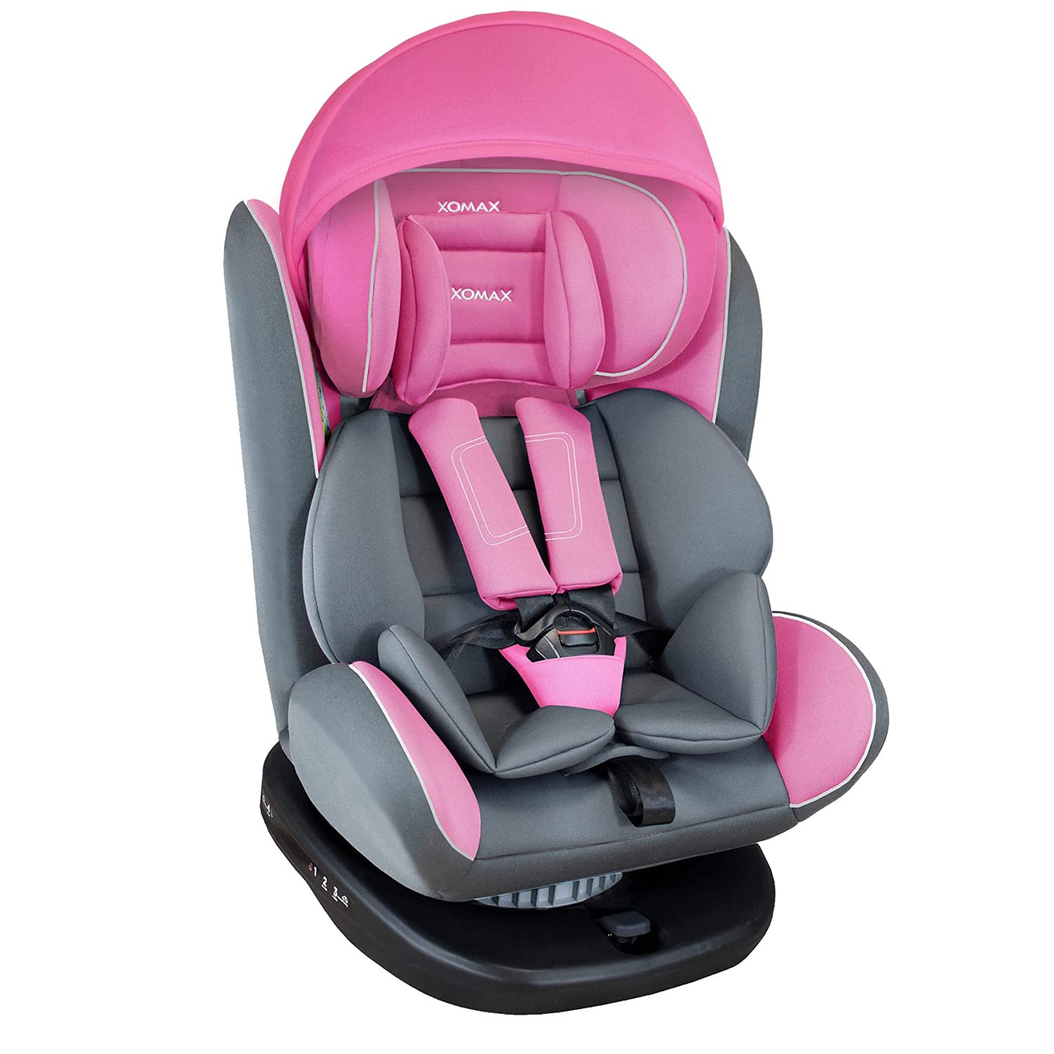 HEYNER® Kindersitz 2in1 mit abnehmbarer Rückenlehne 15-36 kg Isofix  Autokindersitz Sitzerhöhung (schwarz) : : Baby