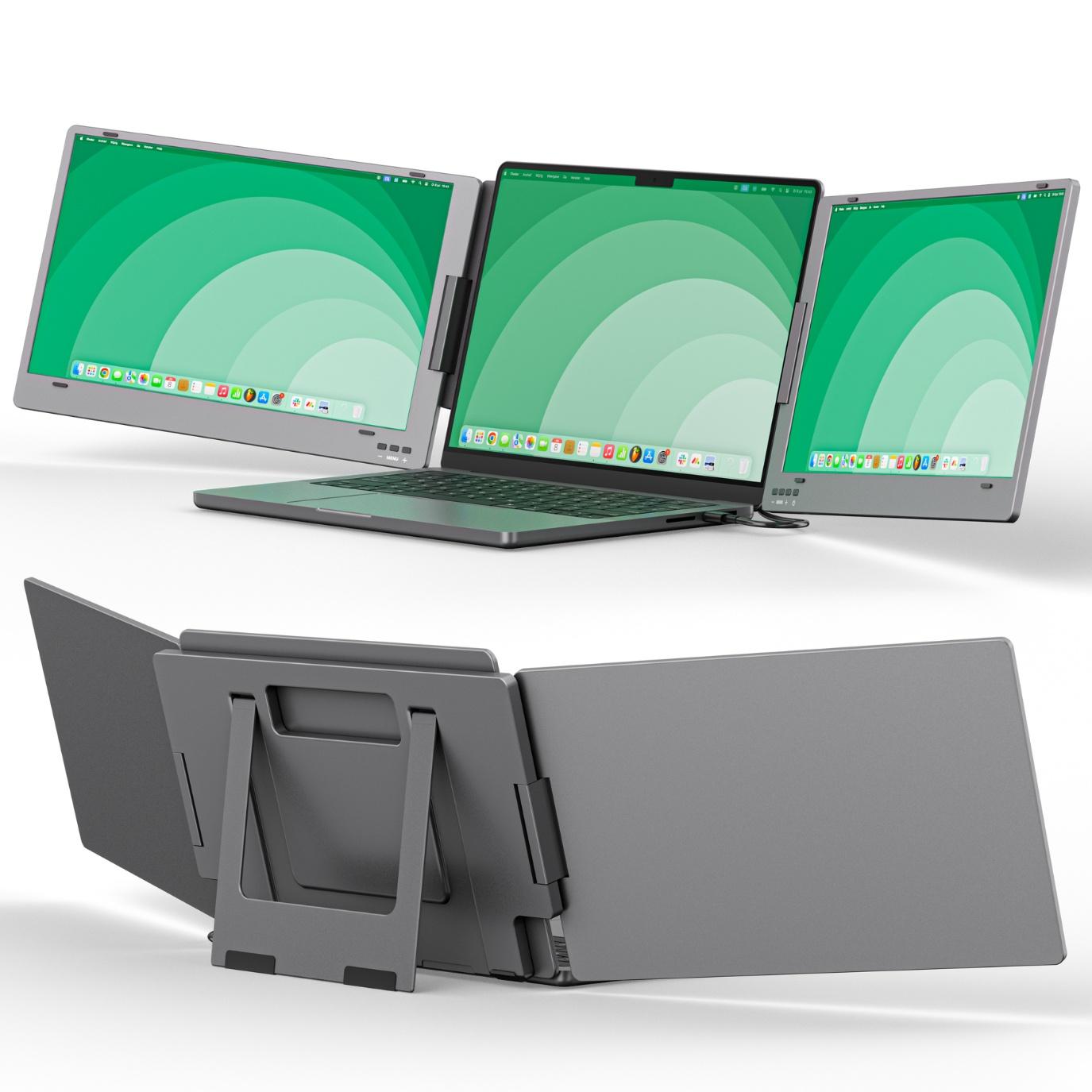 OGO Vision Mate 14,1 Zoll Triple Screen Portable Monitor