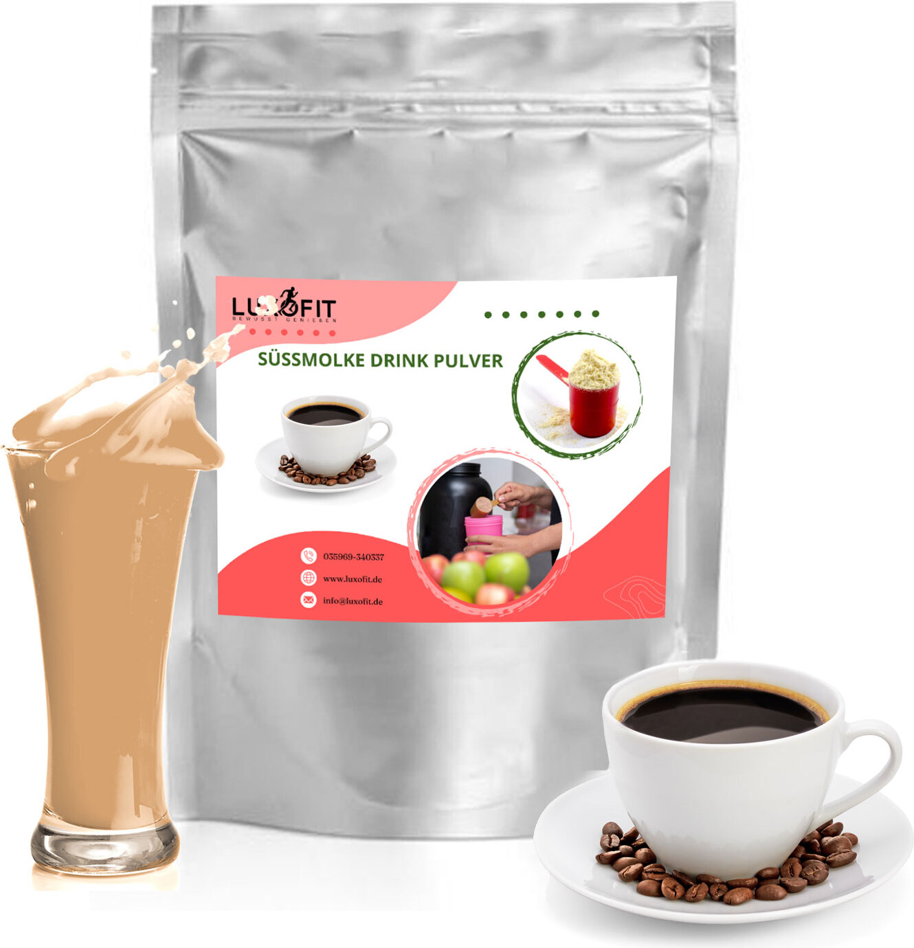 Luxofit Kaffee Molkenpulver 10 kg MD-30.050-10