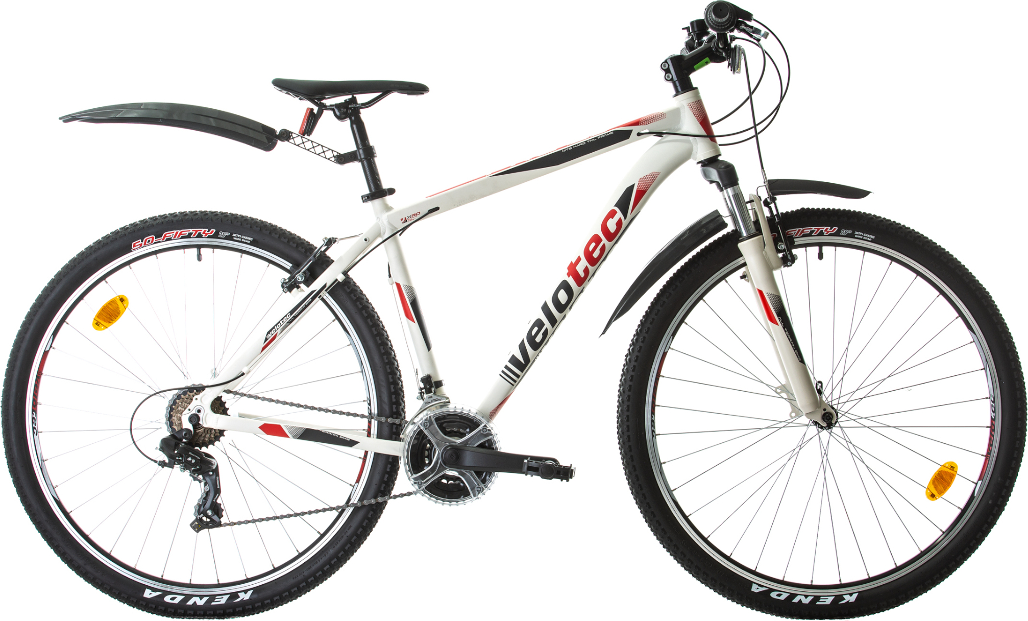 Mountainbikes, VELOTEC, PRO 29 Zoll Weiß/Rot BK22PB5114