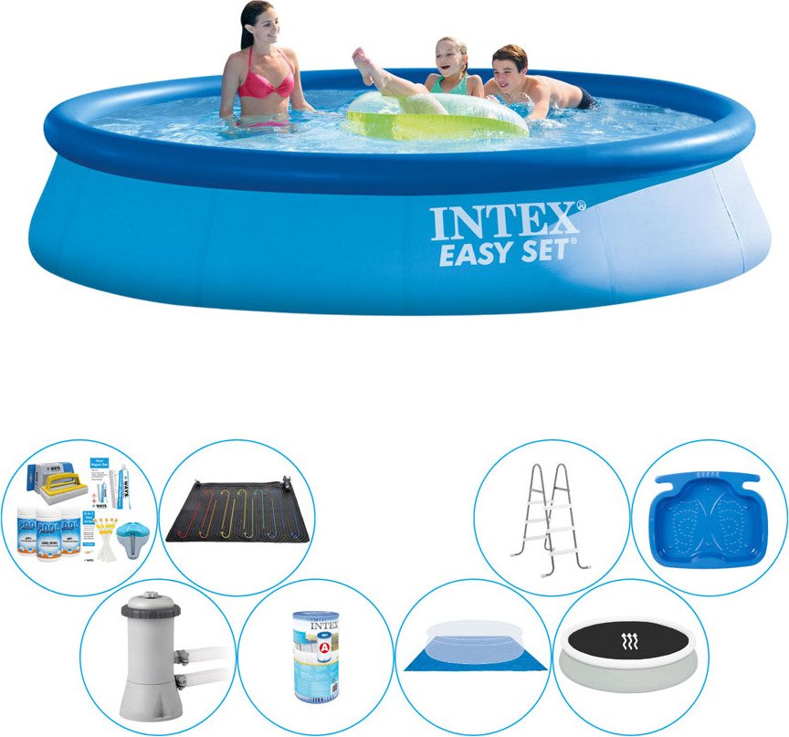 Bazénová súprava Deluxe - Intex Easy Set Rund 396x84 cm