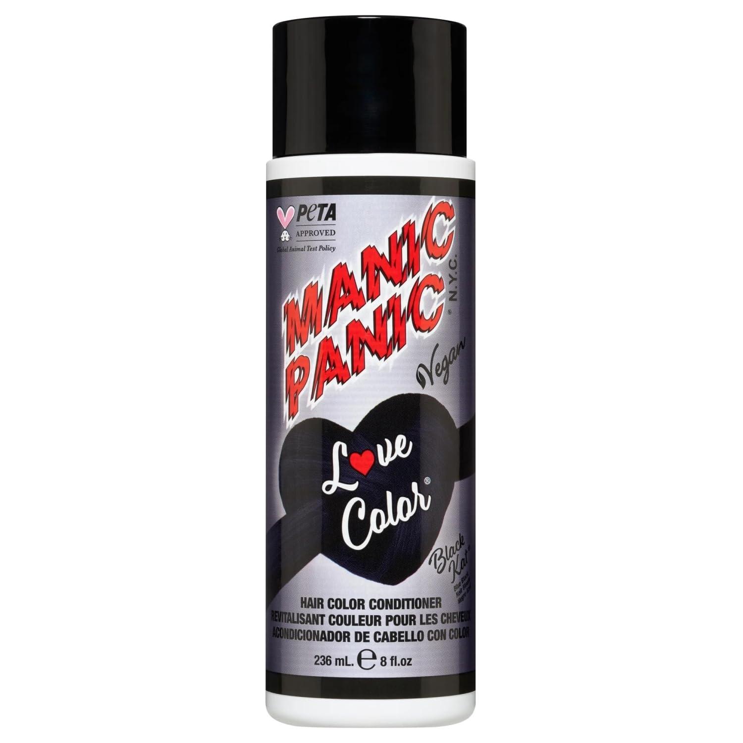 Manic Panic-Love Color Black Kat, Conditioner Vegane Spülung zur Farbauffrischung, 236ml