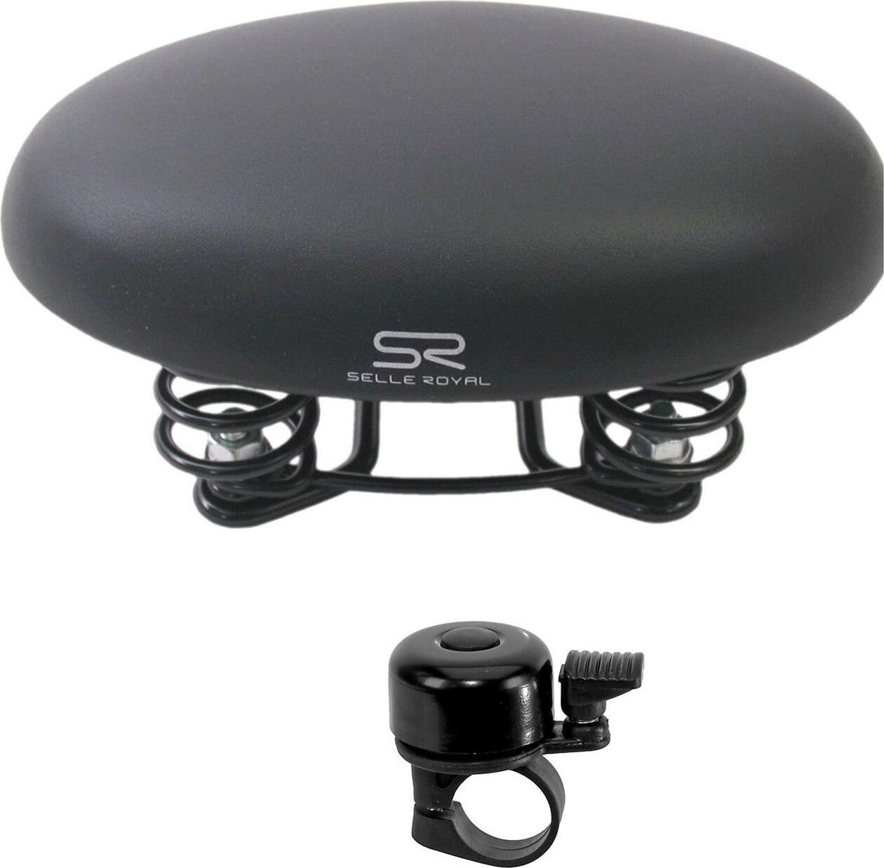 maxxi4you Setangebot Selle Royal Classic Damensattel Fahrradsattel Rocksattel inkl. Fahrradklingel