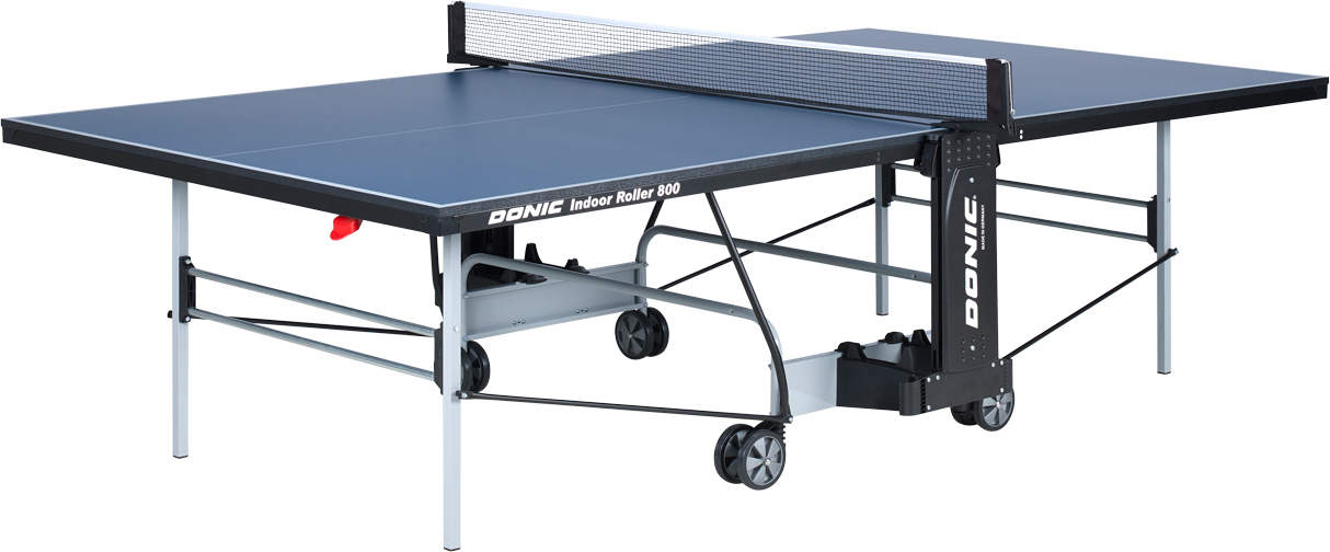 Donic Tischtennisplatte Indoor Roller 800 in blau, 274 x 152,5 x 76 cm | Tischtennistisch Table Tennis
