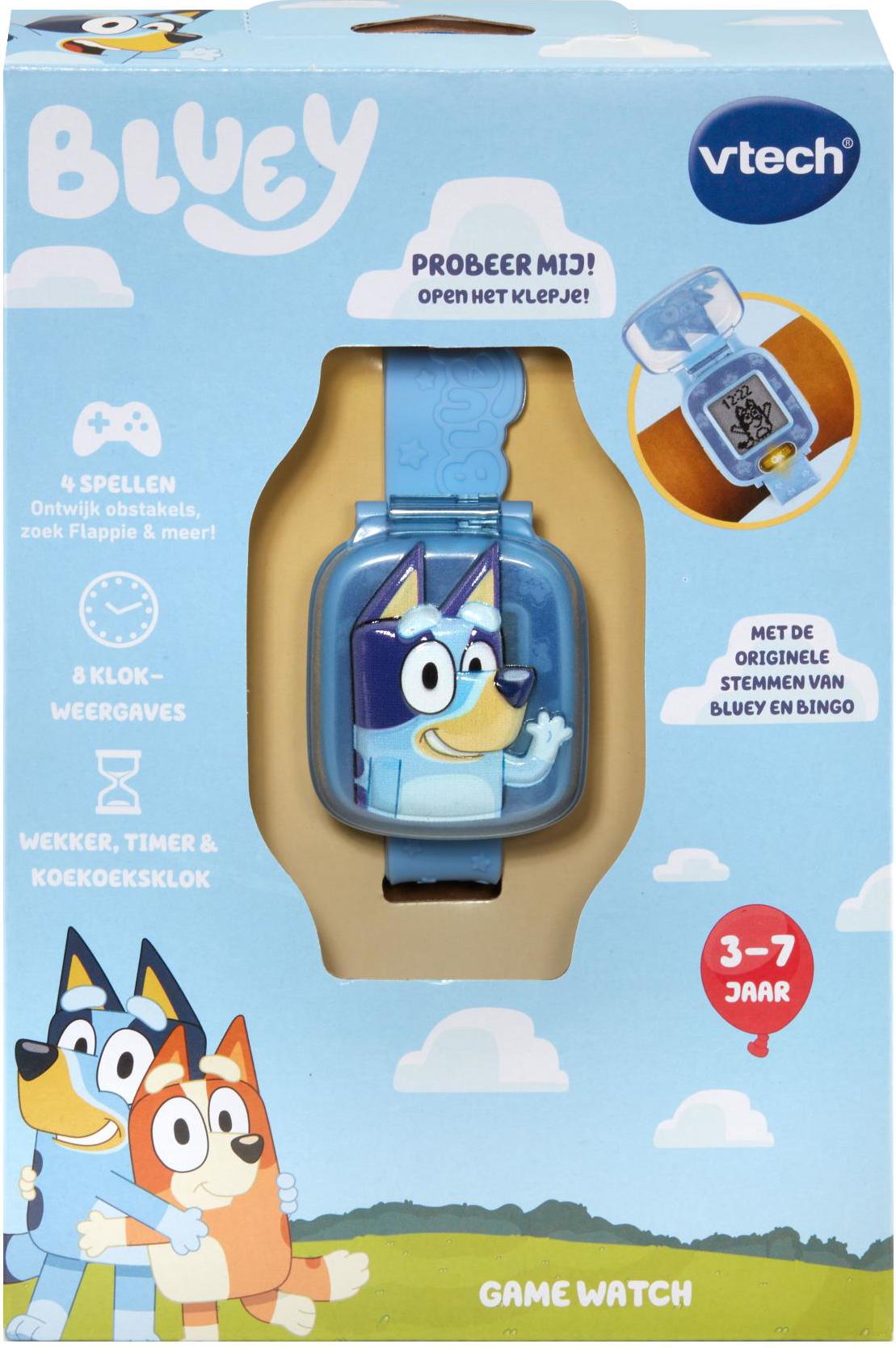 VTech Bluey Game Watch, Detské hodinky, 3 rok / roky, Holandčina, 61,67 g, Viacfarebný