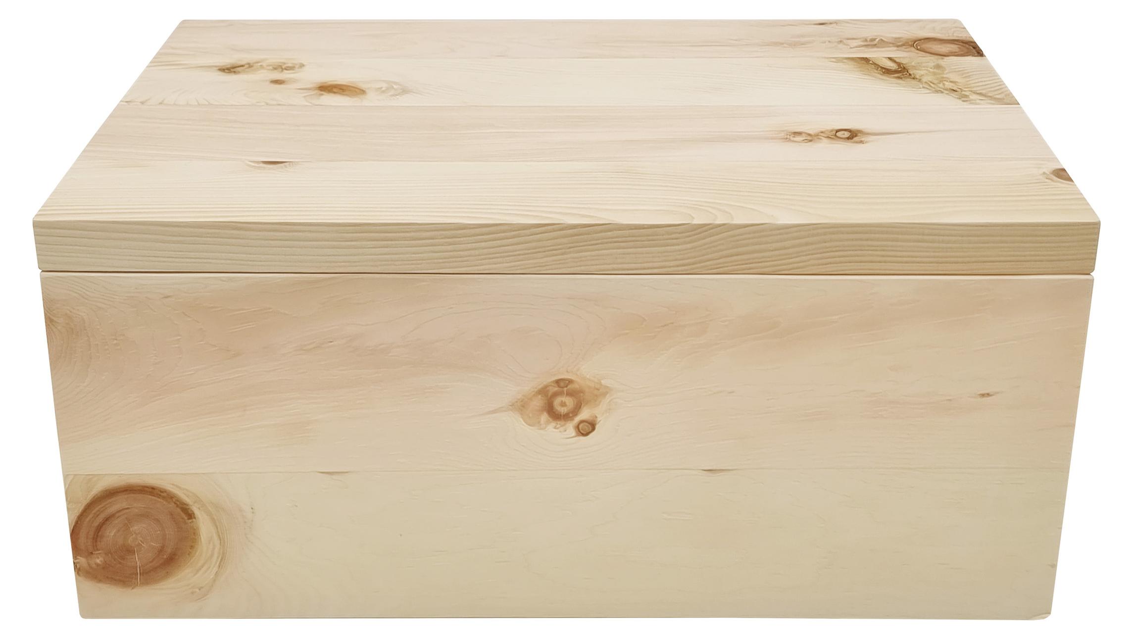 Erst-Holz Brotbox aus Zirben Holz Brotkasten mit Schneidebrett 40.10-014 Erst-Holz®
