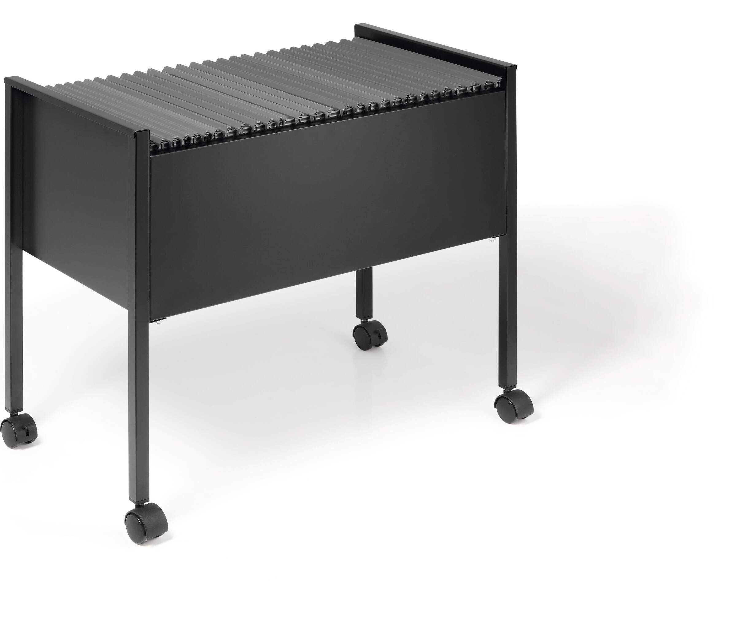 Durable Eco Hängemappenwagen 80 A4, Rollwagen für Hängemappen Aufbewahrung, schwarz, 309501