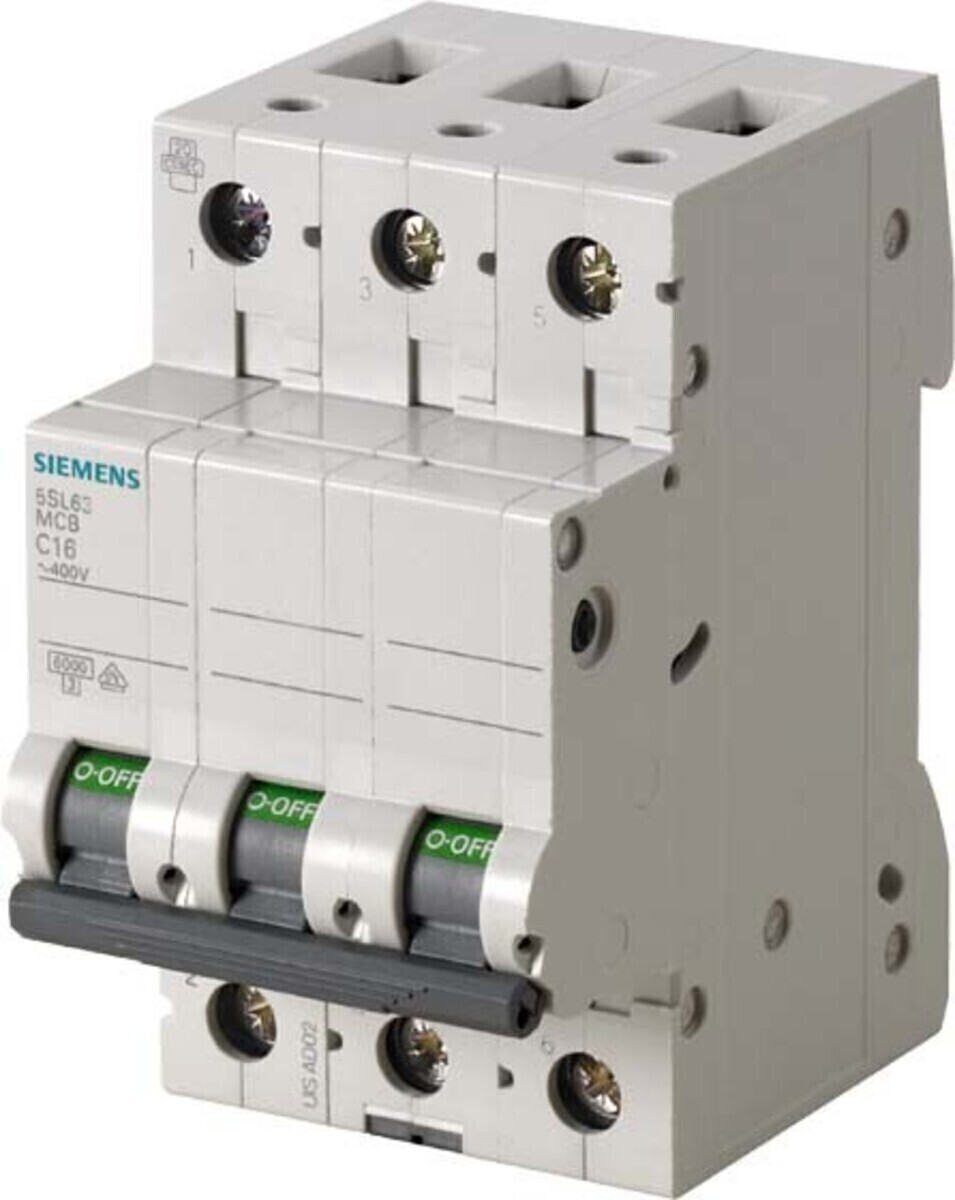 Siemens Leitungsschutzschalter 3polig 6 A 400 V 5SL6306-6 (5SL6306-6) 5SL63066