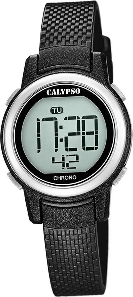 Calypso plastovéPolyuretándetské hodinky K5736/3 náramkové hodinky čierne Junior D2UK5736/3