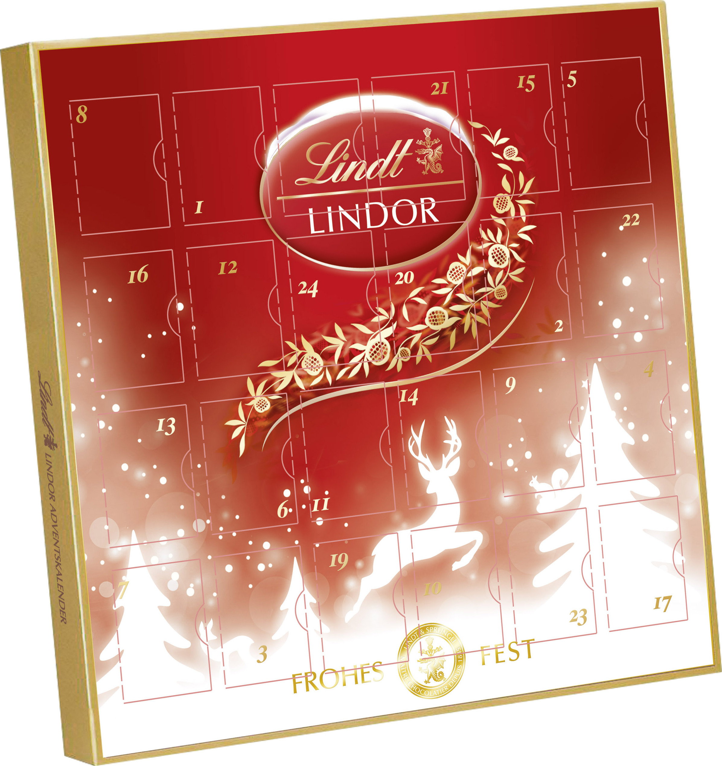 Lindt Lindor Kugeln 109 g im Mini-Adventskalender 72313