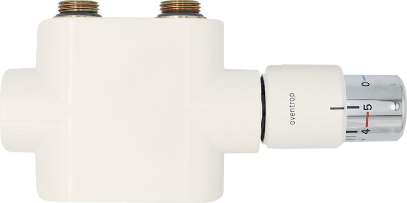 Ernst Christöfl Gerade Ventilgarnitur für Mittelanschluss 50mm weiß komplett