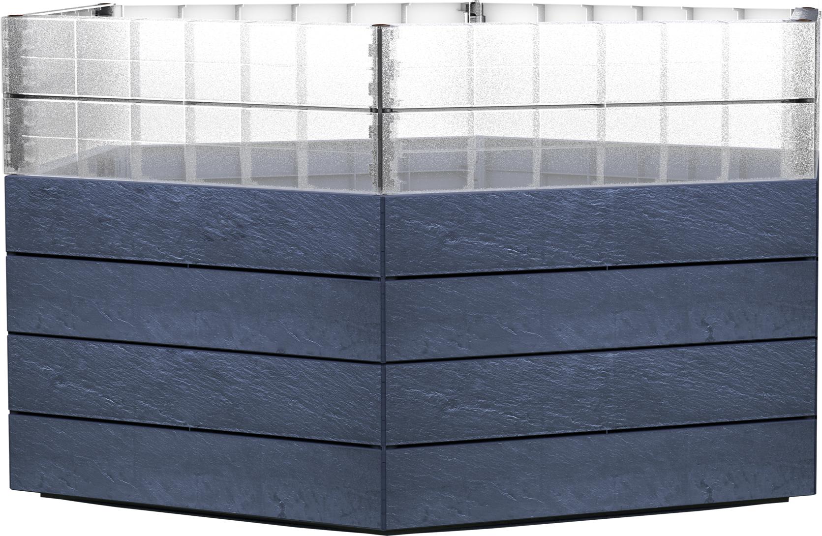Garantia Ergo Turbo Hochbeet XL 75 + Wachstumsmodul Farbe stone, 145x125 cm 3232459