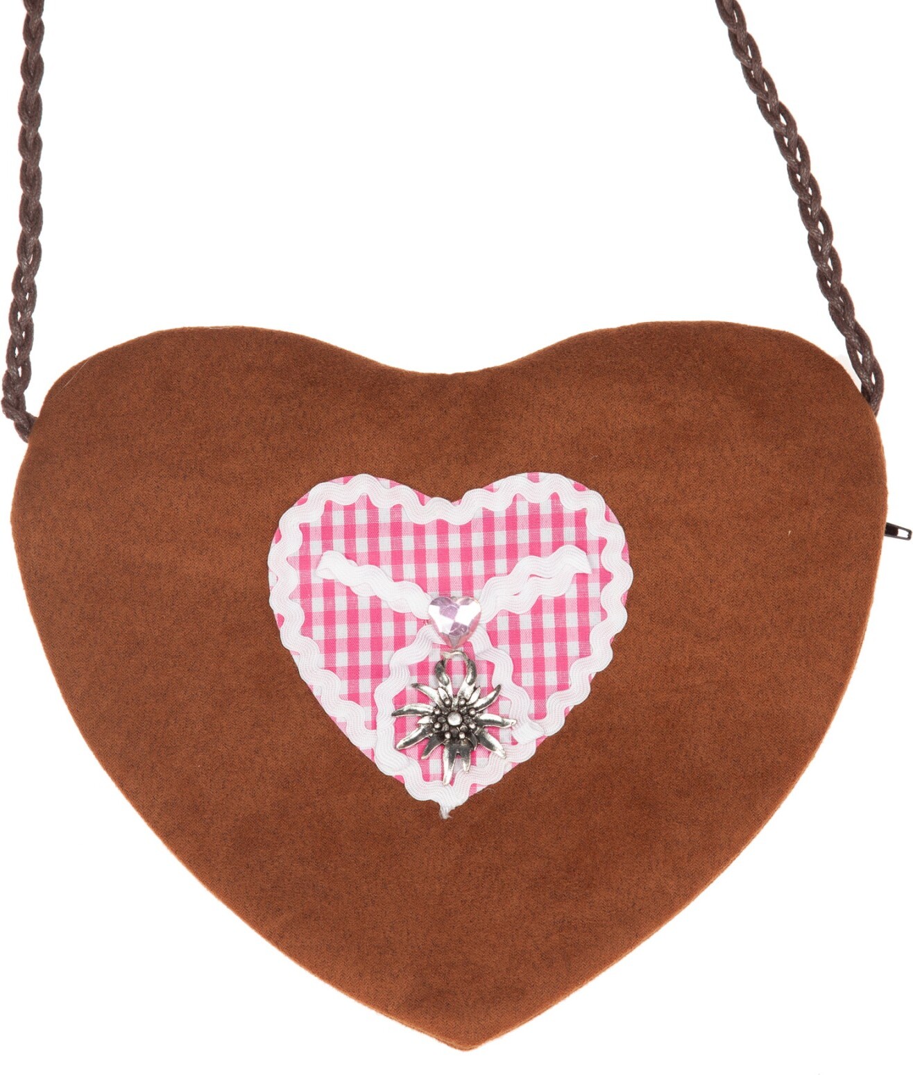 Wilbers Karnaval Bayern Handtasche - Herzerl - Handtasche - blau oder rosa rosa Herz W48983-x