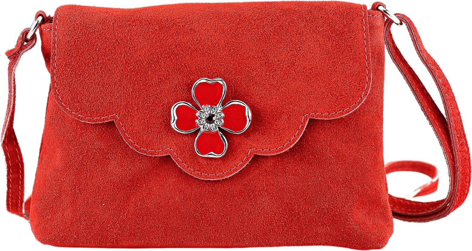 Umhängetasche Blümchen mit süßer Blümchen Applikation von Allgäu Rebell